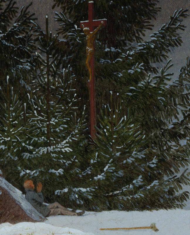 Caspar David Friedrich Winter Landscape oil painting image